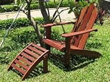 Folding Adirondack Chair with Footrest