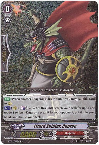 Cardfight!! Vanguard TCG - Lizard Soldier, Conroe (BT01/016EN) - Descent of the King of Knights