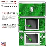Nintendo DS Lite Aluminum Panels Green Tune Tattoo Skin Kit by TuneTattoozTM
