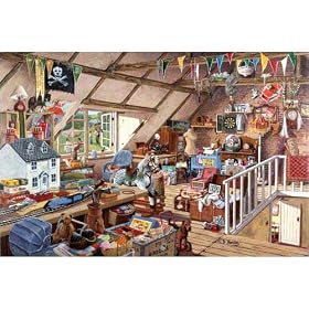 1000 Piece Jigsaw Puzzle Grandma's Attic - Full Of Toys & Memories