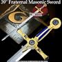 39" Fraternal Masonic Sword Templar Knight Freemasonry