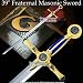 39" Fraternal Masonic Sword Templar Knight Freemasonry