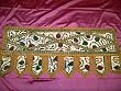 FREE SHIP Gold White Beads Vintage Sari Toran Window Door Tapestry Topper Valance