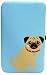 Pug Dog Opera Metal Frame Wallet
