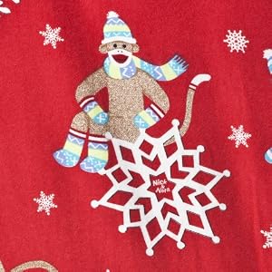 Nick & Nora Snowflake Monkey Pajamas
