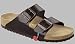 Birkenstock Slipper ''Arizona'' aus Naturleder in braun mit normalem Fussbett und Weichbett