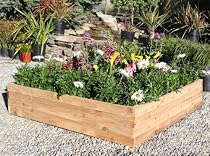 Big Sale Raised Bed Garden Kit Cedar - FREE SHIPPING 4ft x 4ft x 10 inches deep . 100% Made In USA.