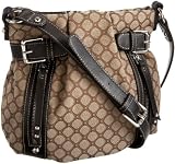 Nine West Central Time Small Cross-Body,Brown/Khaki/Java,one size