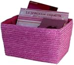 Rangement & Cie RAN4558 Panier Rose Bali
