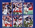 Buffalo Bills (James Lofton, Jim Kelly, Andre Reed, Cornelius Bennett, Thurman Thomas, Bruce Smith) Sports Poster Print - 16" X 20"