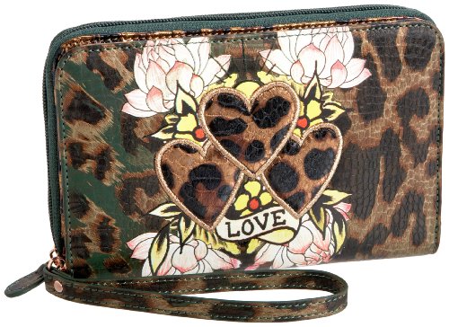 Ed Hardy Gartergrande Zip-Around Wallet