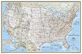 United States Classic Poster Size Wall Map (tubed)