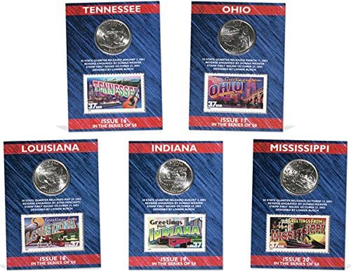 United States of America 2002 State Quarters "Greetings from America Card Set"