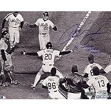 Steiner Sports MLB Howard Johnson Greeting Knight Crossing the Plate: 1986 WS Autographed 8-by-10-Inch Photograph with 