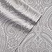 1500 Supreme Collection King Sheet Sets Paisley Gray - Luxury Hotel Bed Sheets and Pillowcase Set for King Mattress - Extra Soft, Elastic Corner Straps, Deep Pocket Sheets, King, Paisley Gray