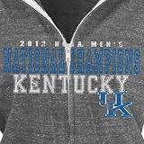 NCAA Kentucky Wildcats 2012 NCAA Men's Basketball National Champions Ladies Tri-Blend Full Zip Hoodie Jacket - Gray