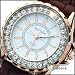 New Silicone Crystal Sport Men Woman Wrist Watch Boy Gold Case Brown
