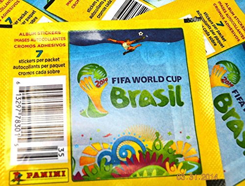 2014 Panini FIFA World Cup Soccer stickers (7 stickers per pack)