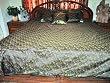 Silk Bedding-7p Black Floral Sari India Bedding Bedspread Duvet King/ Queen.