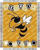 NCAA Georgia Tech Yellow Jackets 36-Inch-by-46-Inch Woven Jacquard Baby Throw