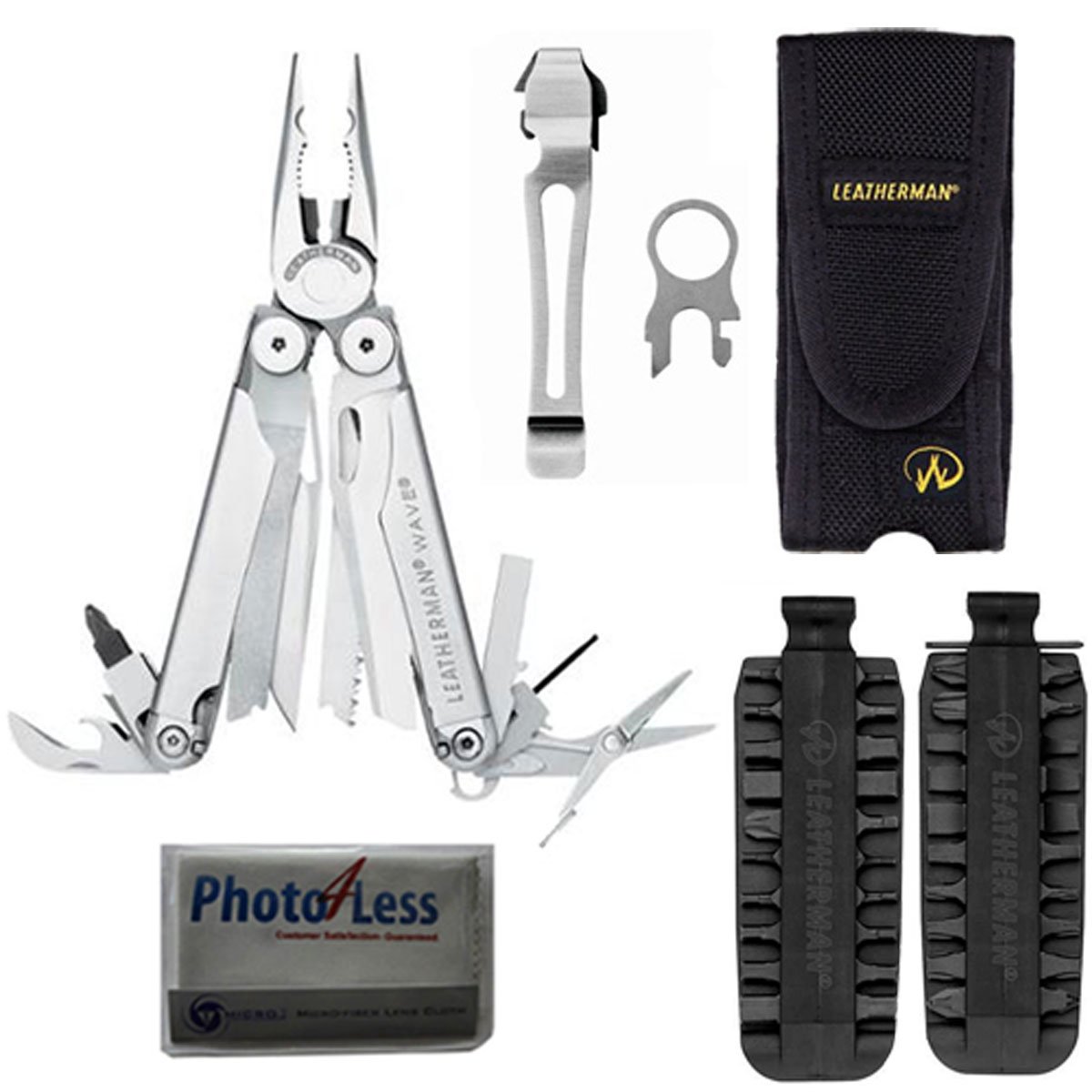 ^& Leatherman 830040 New Wave MultiTool With Nylon Sheath +Leatherman
