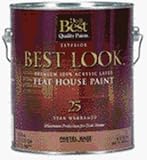 - W35W00796-16 Best Look Latex Flat 100% Acrylic House Paint
