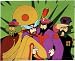 The Beatles - Yellow Submarine Cartoon Group Shot with Green Background - Sticker / D...