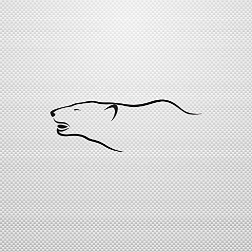 Sticker Polar Bear Sailboat Specialty Stable Bike Activity Vinyl Bik Black (30 X 10.4 In)