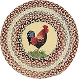 Round Rooster Braided Rug Size: Round: 3