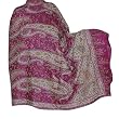Paisley Shawls Floral Embroidered Wool Wrap 84 x 40 inches (psley348)