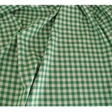 ... Karo Baumwollstoff kariert in Grün / Weiß - Karogröße: 10 x 10 mm