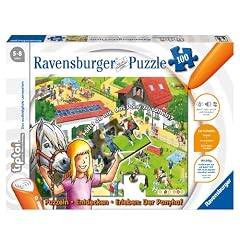 Ravensburger 00518 - tiptoi�: Puzzlen, Entdecken, Erleben - Ponyhof - 100 Teile Puzzle (ohne Stift)