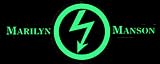 Marilyn Manson - Green and Black Logo with Arrow - Large Jumbo Vinyl Sticker / Decal