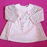 Baby Girls Elegant Clothes - 3-6 months - Gorgeous Pink FLORAL Long-Sleeved Dress