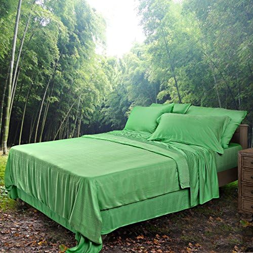 Organic Pure Bamboo Trinity California/Western King Size Jacquard Sheet Set
