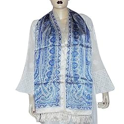 Fashion Scarfs for Women Printed Silk 22 X 72 inches