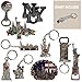 New York NYC Bundle Souvenir Metal Keychain And Metal Fridge Magnets 10 Pack, 5 Keychains 5 Magnates - Statue Of Liberty, USA Flag, Freedom Tower, Empire State Building, And More. - Bonus Included