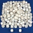 50g Clear Lampwork White Heart Glass Beads Approx 150