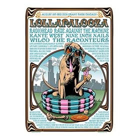 Lollapalooza 2008 Music Festival Poster