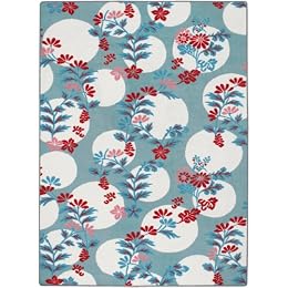 Product Image Seventeen® Flirt Floral Circle Rug Collection - Aqua