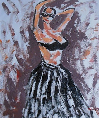 Like Black Girls - Modern Abstract Canvas Oil Painting 20x24"Original Signed Paintings H2622