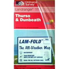 Ordnance Survey Landranger Map 11 Thurso and Dunbeath (Flat Sheet)