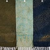 10 X 66 Rayon Batik Scarves - 3 Sweet florals