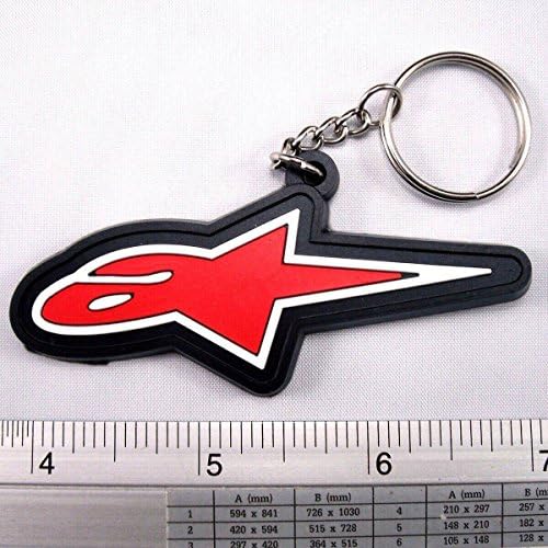 Alpinestars Rubber Keychain/keyring Red.