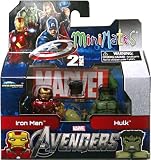 Marvel MiniMates Series 45 Avengers Movie Mini Figure 2Pack Iron Man HulkIMAGE