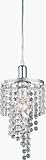 Z-Lite Petite Chandeliers 1 Light Crystal Pendant Chrome