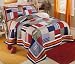 Ronnie Patchwork Prewashed Cotton Full / Queen Quilt with 2 Shams