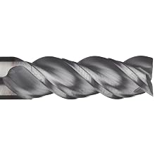 Niagara Cutter A345 Carbide End Mill for Aluminum, TiCN Coated, 3 Flutes, Square End