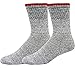 Eco Friendly Heavy Weight Recyled Cotton Winter Thermal Boot Socks 4 Pair (10-13, Color Tipping)