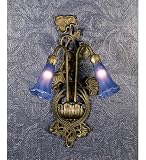 2 Lt Lily Blue Sconce Wall Sconces